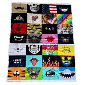 Cut & Sew Panel Cotton Fabric All Smiles Timeless Treasures Quilt Teeth NEW